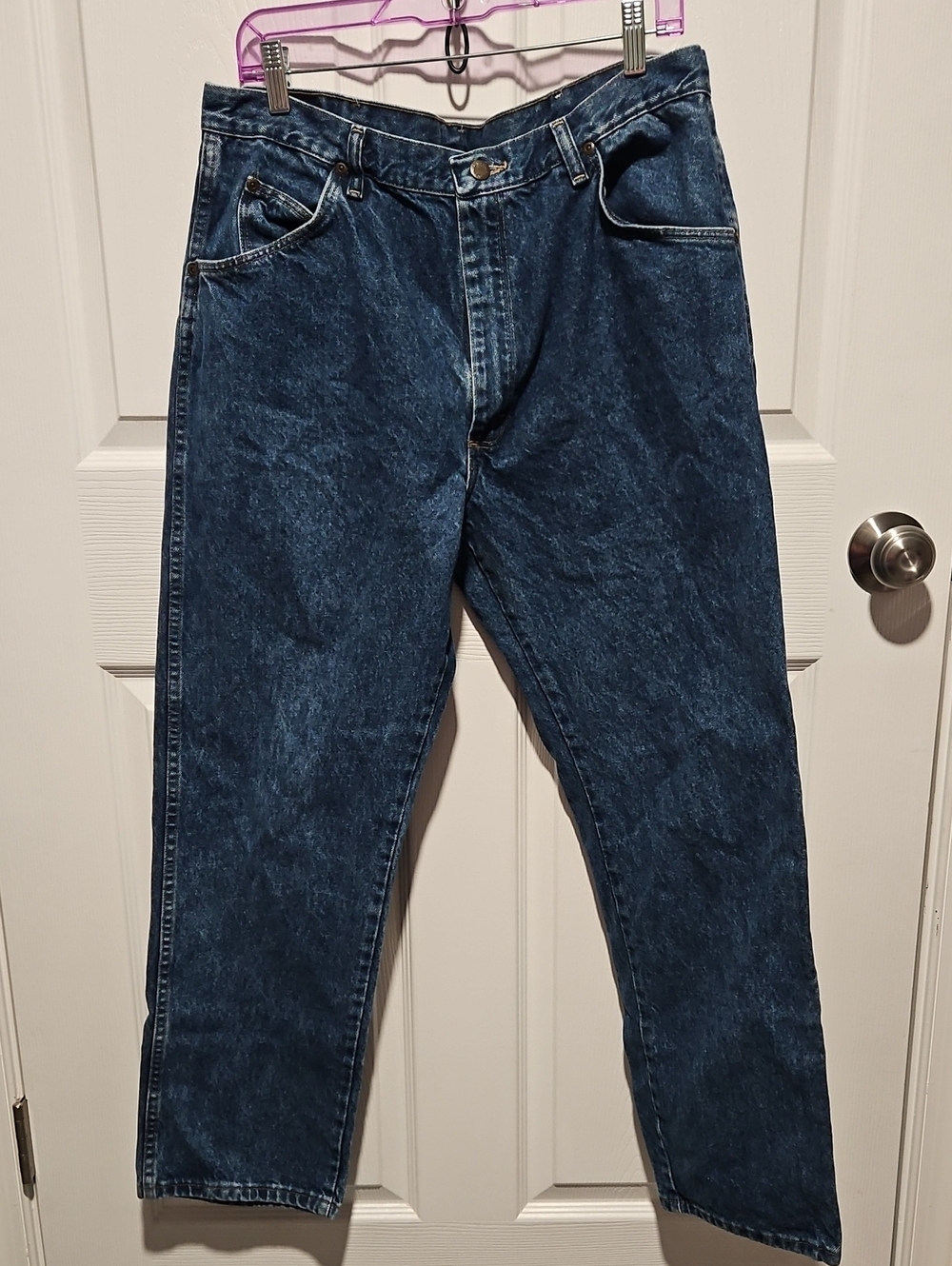 Wrangler Authentics Premium Quality Jeans Men's 38x30 Blue Denim Regular Fit